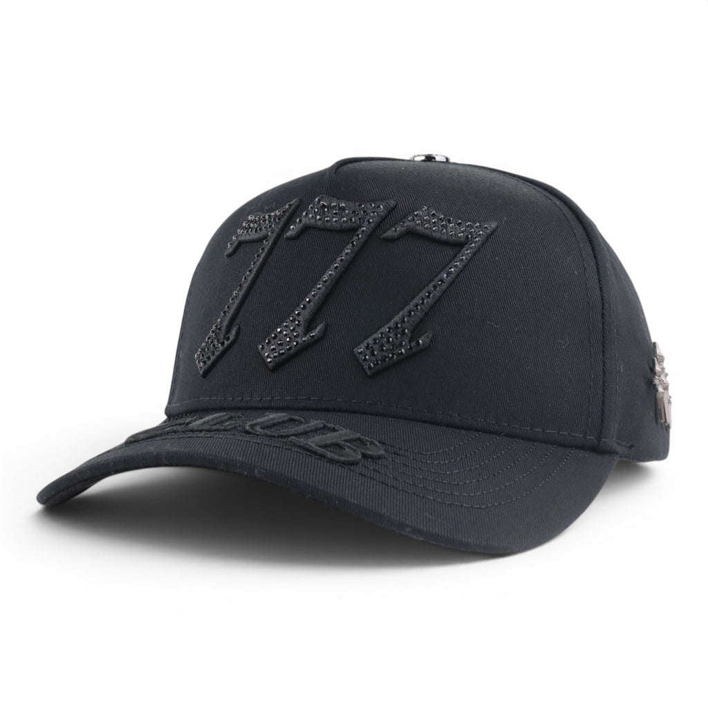 GORRA CASH ONLY 777 CLUB RINESTONES BLACK