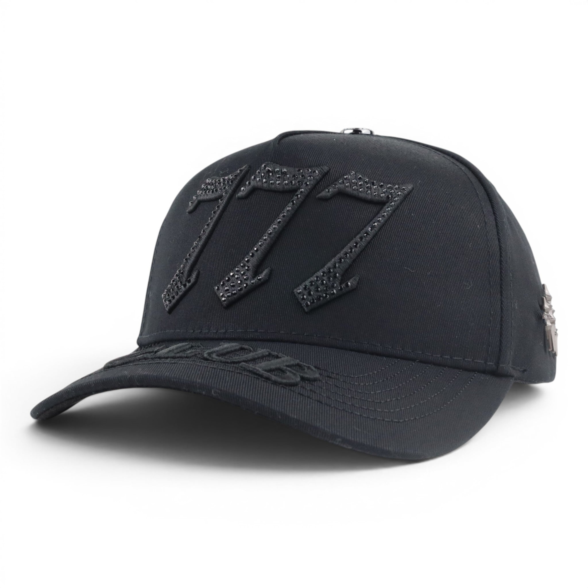GORRA CASH ONLY 777 CLUB RINESTONES BLACK