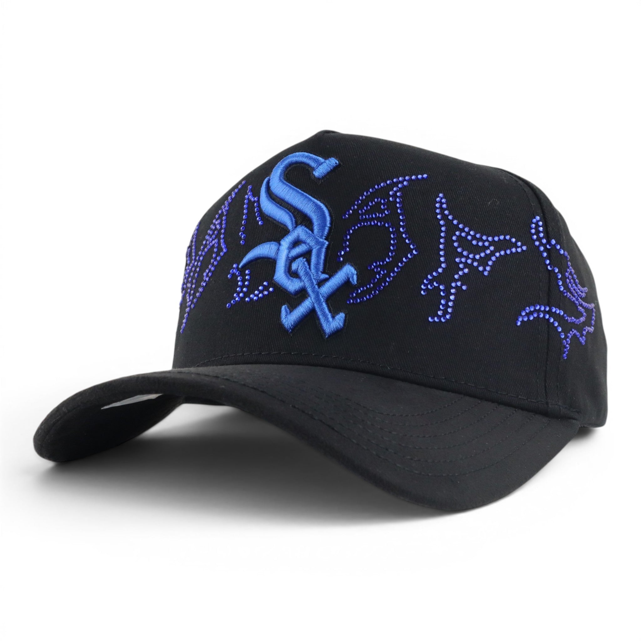 GORRA DAKAPS SOX BLUE BLACK VISOR SUEDE