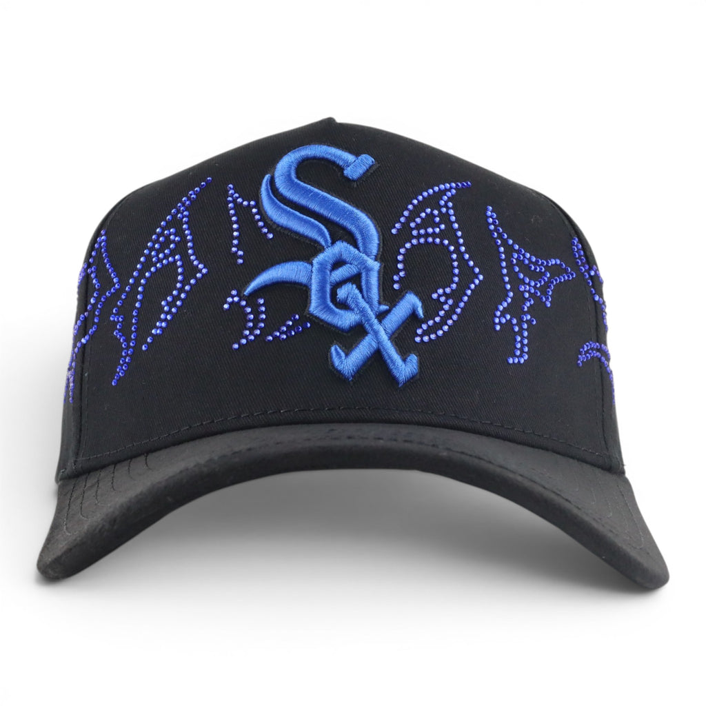 GORRA DAKAPS SOX BLUE BLACK VISOR SUEDE