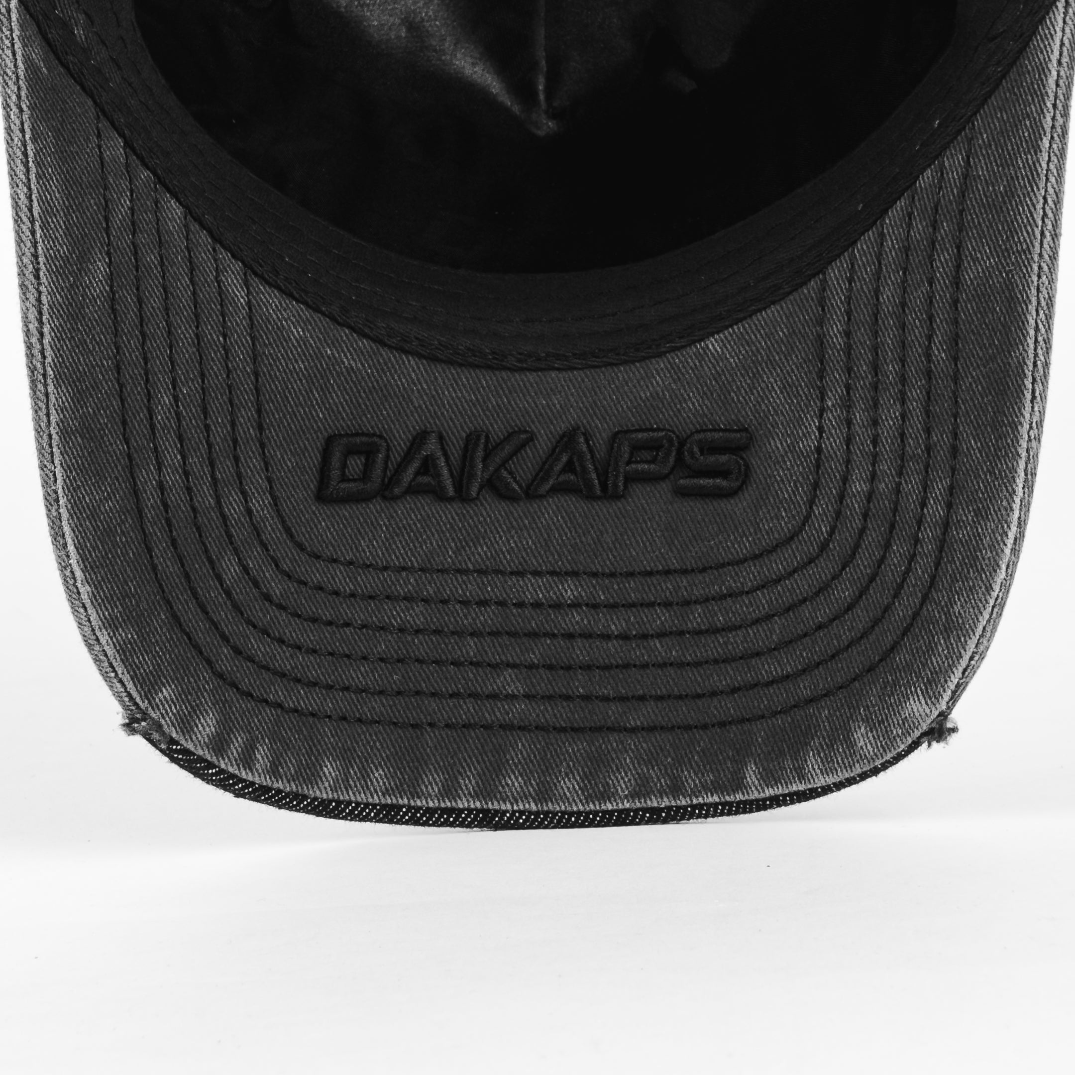 Gorra DAKAPS D FLAMES DEMIN GREY | Snapback Visera Curva