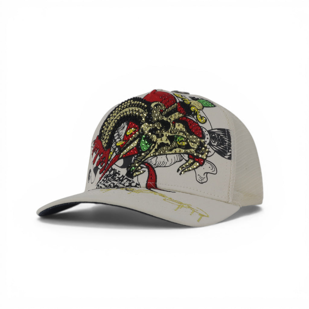 DAGGER SNAKE WHT RHINESTON