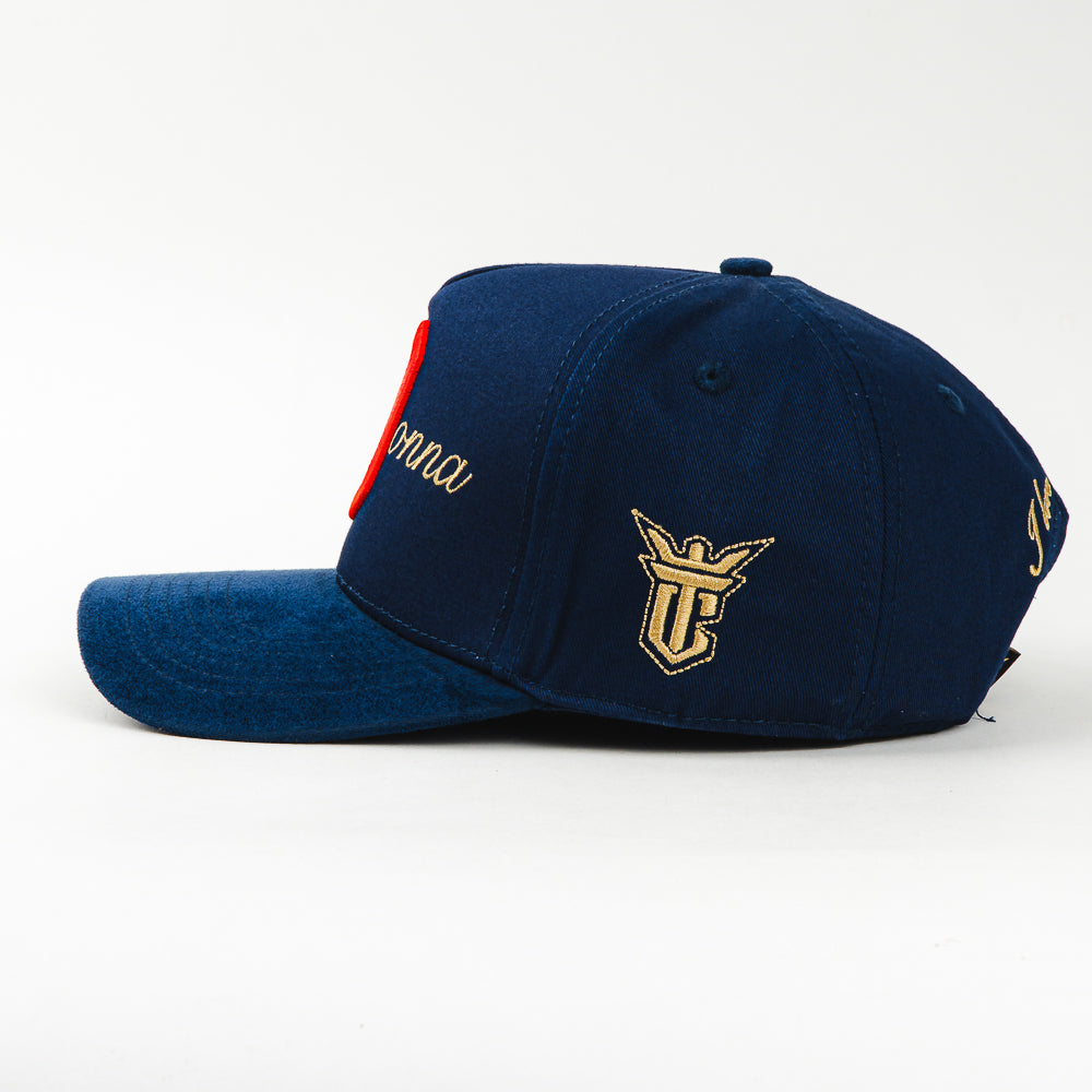 Gorra El Tiros Caps MADONNA NAVY VISOR SUEDE de Gamuza | Snapback Visera Plana