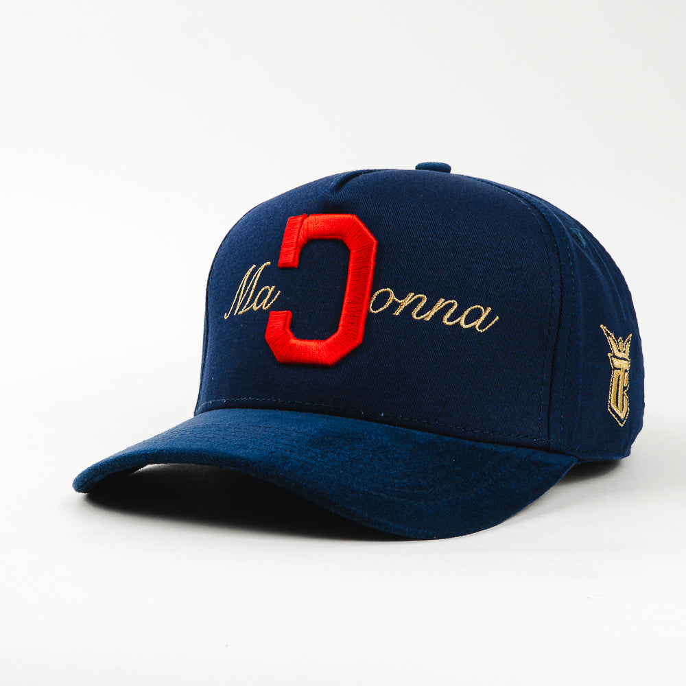 Gorra El Tiros Caps MADONNA NAVY VISOR SUEDE de Gamuza | Snapback Visera Plana
