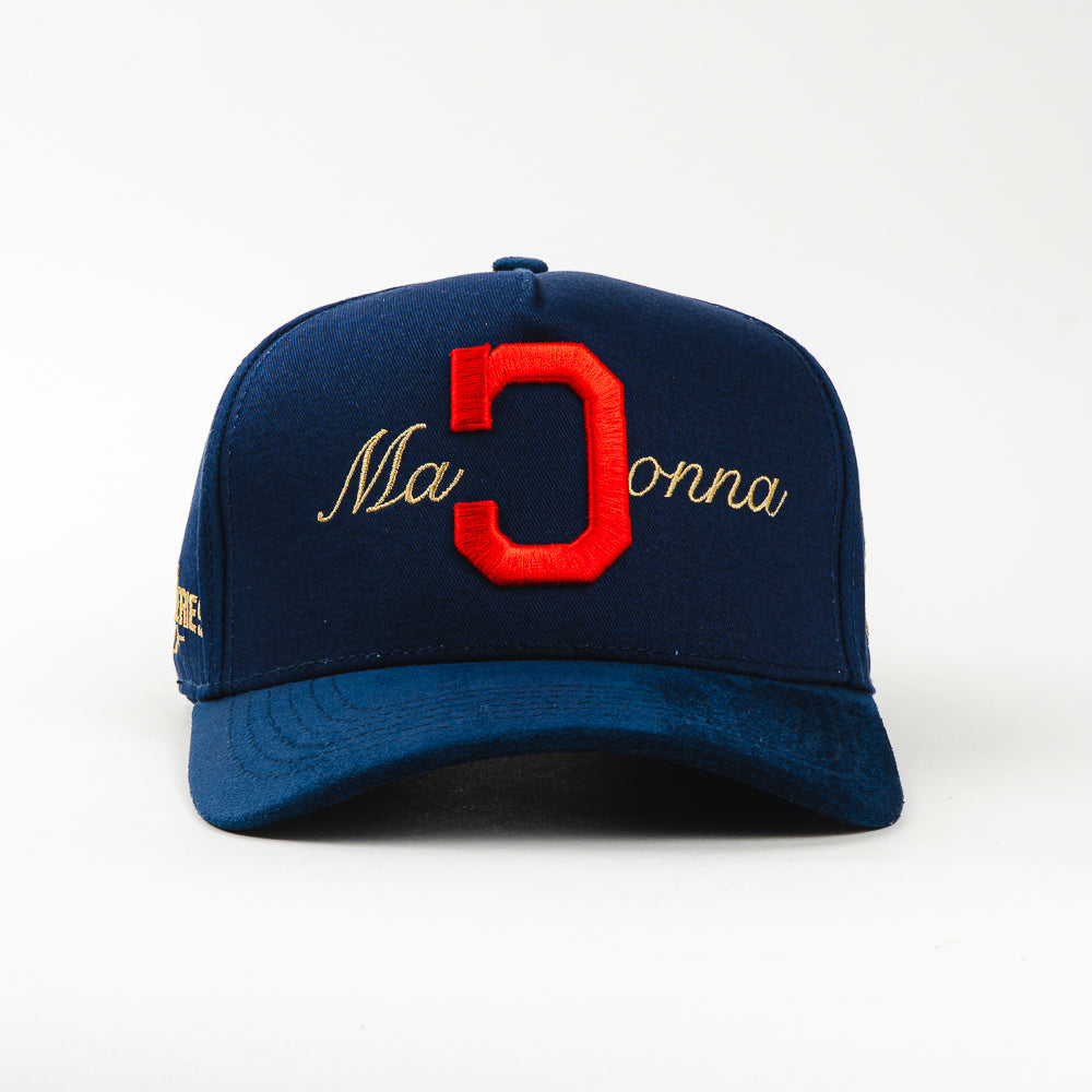 Gorra El Tiros Caps MADONNA NAVY VISOR SUEDE de Gamuza | Snapback Visera Plana