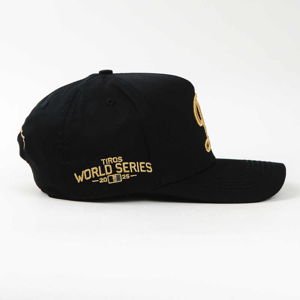 Gorra El Tiros Caps LA DURANGO BLACK de Tela | Cierre Cerrado Visera Curva