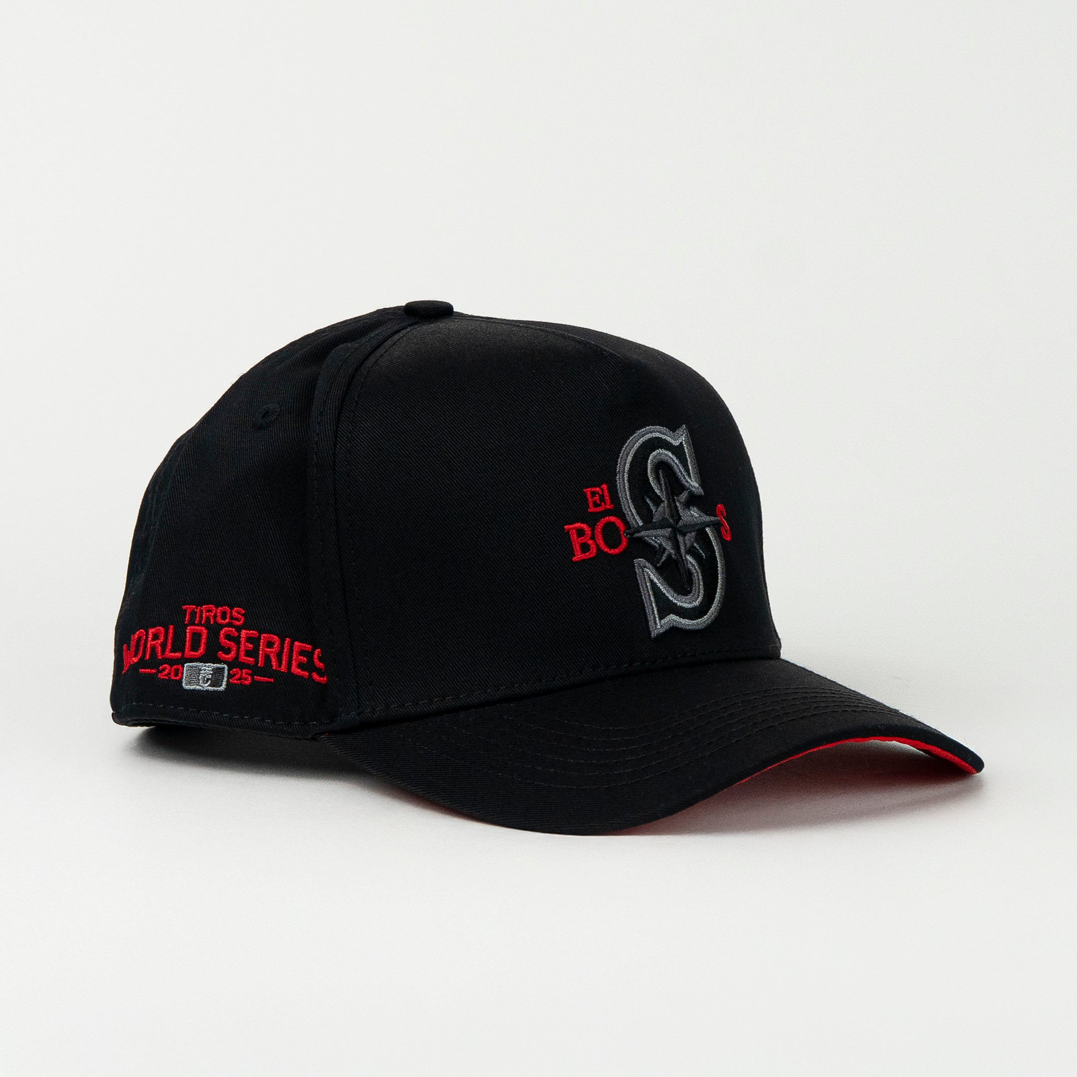 Gorra El Tiros Caps EL BOSS BLACK de Tela | Cierre Cerrado Visera Curva