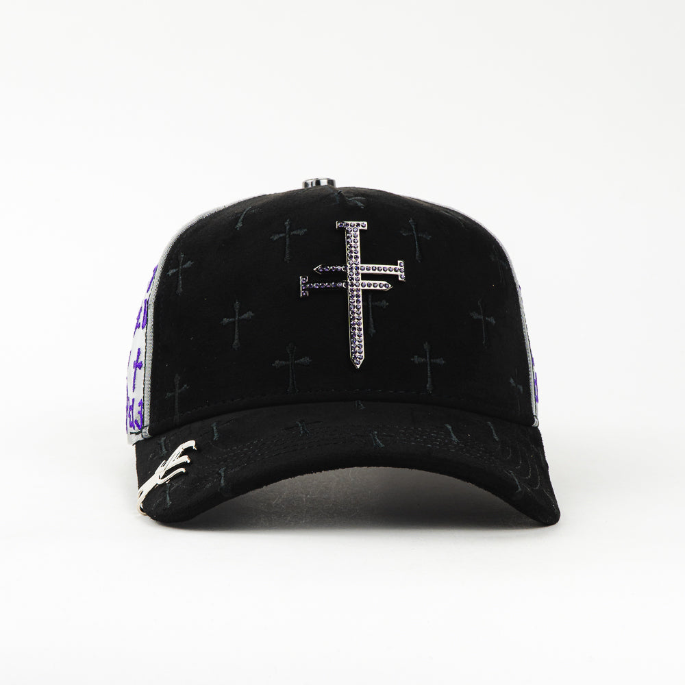 GORRA JC CAPS EXODO 4/13 CHROME CROSS PURPPLE