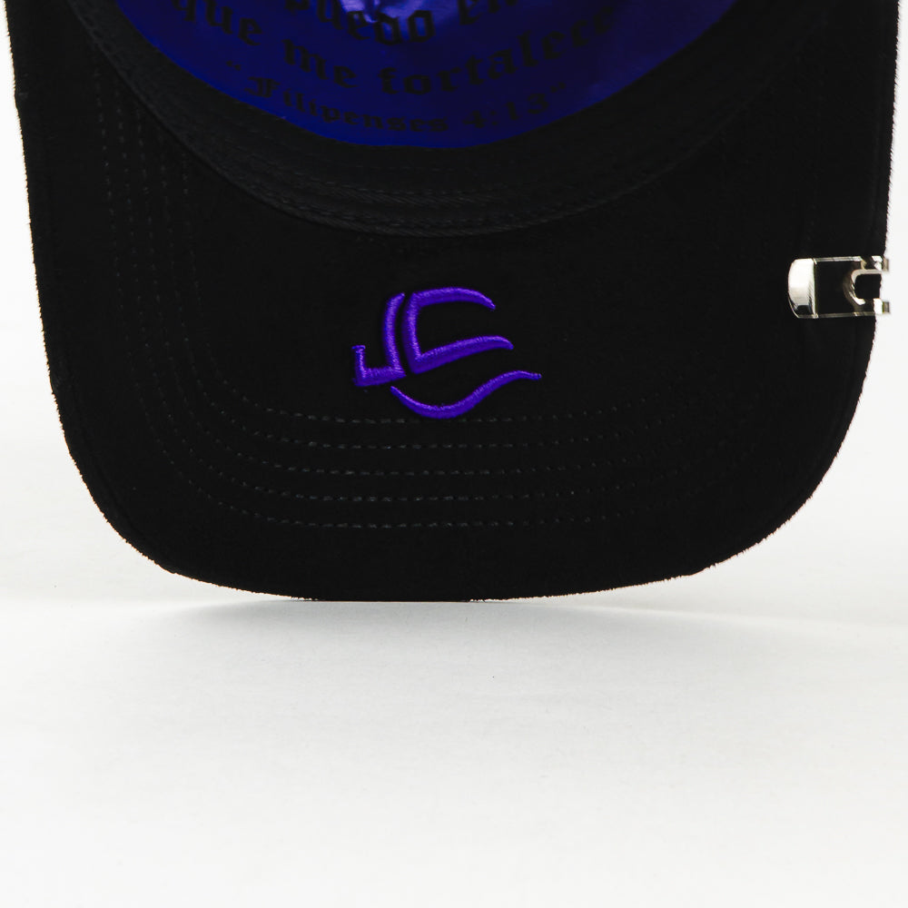 GORRA JC CAPS EXODO 4/13 CHROME CROSS PURPPLE