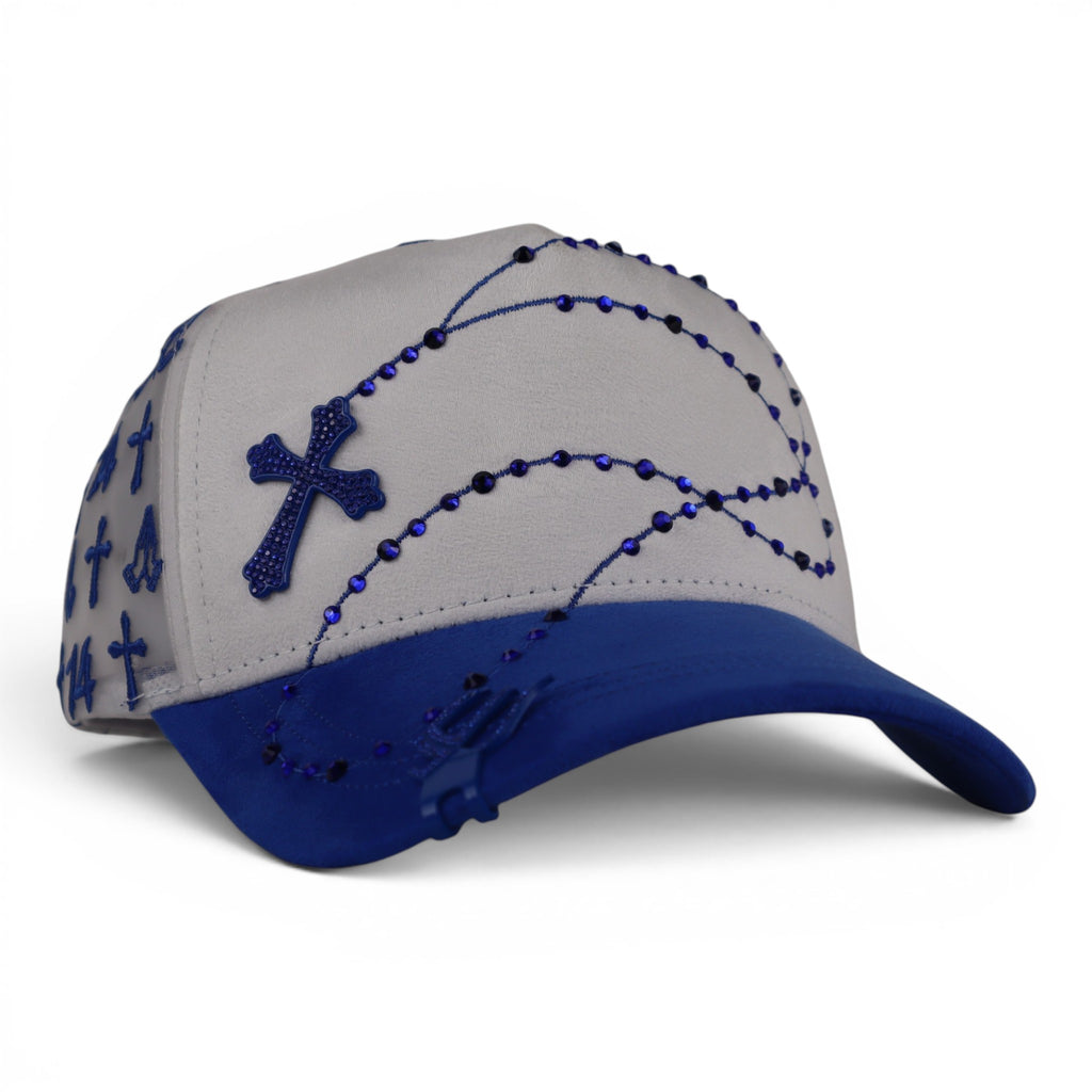 GORRA JC CAPS EXODO 14/14 WHITE BLUE