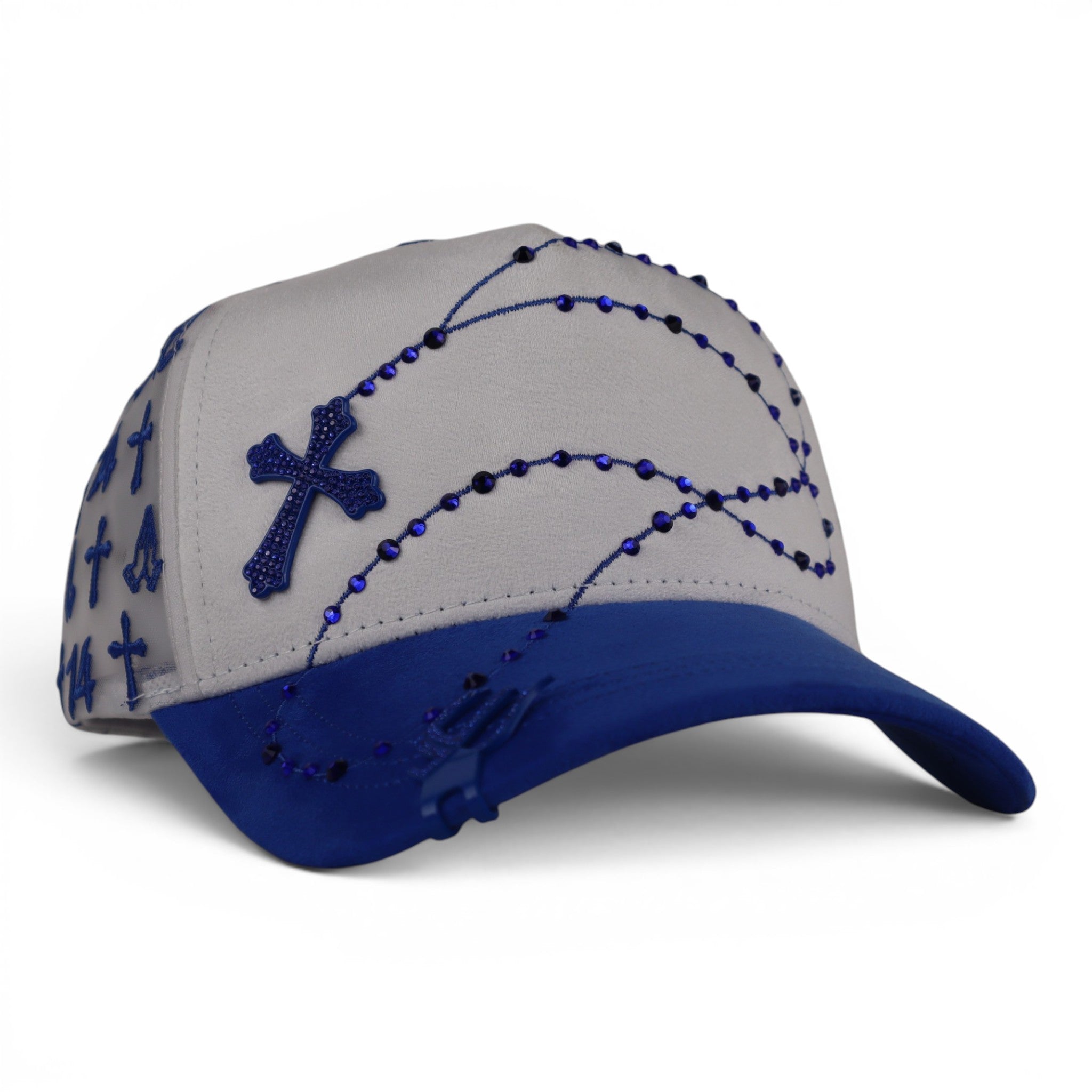GORRA JC CAPS EXODO 14/14 WHITE BLUE