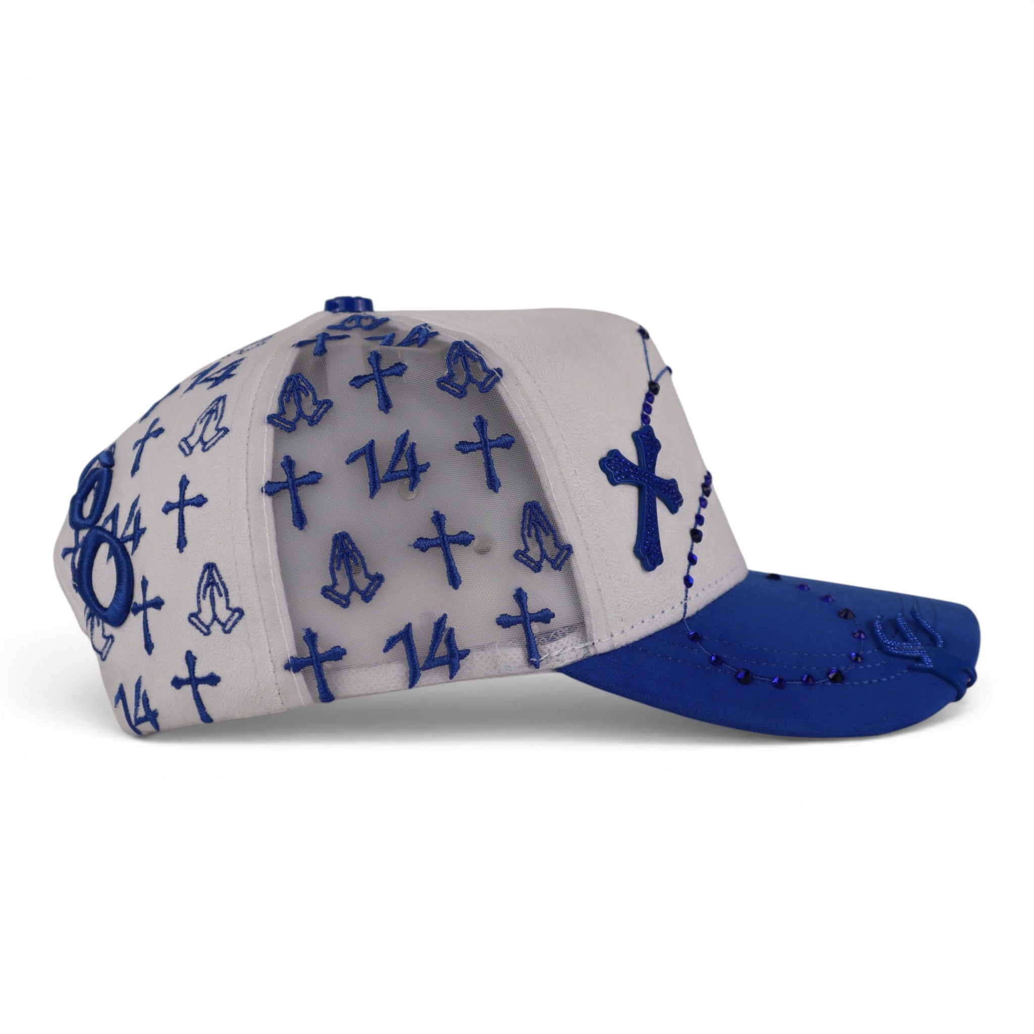 GORRA JC CAPS EXODO 14/14 WHITE BLUE
