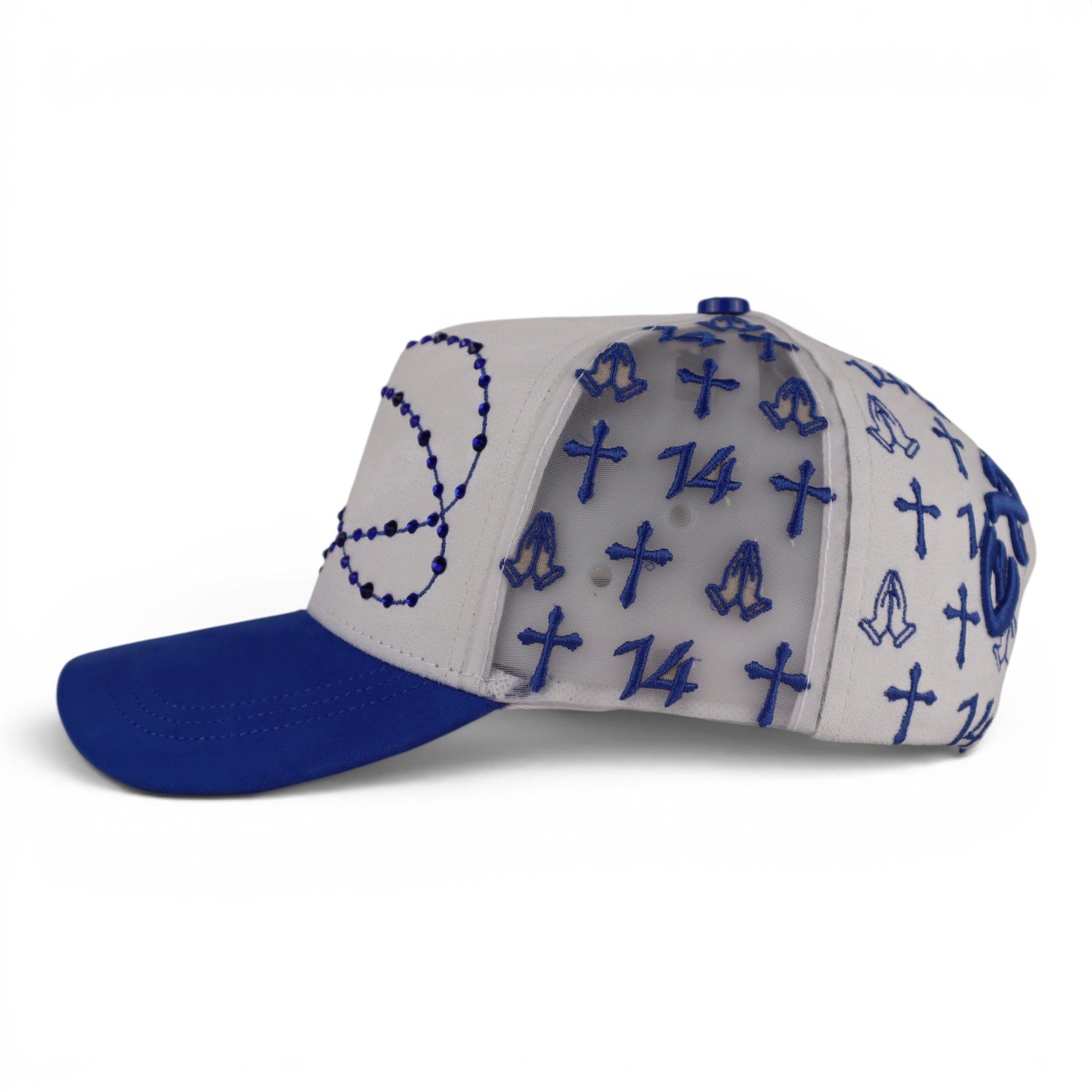 GORRA JC CAPS EXODO 14/14 WHITE BLUE