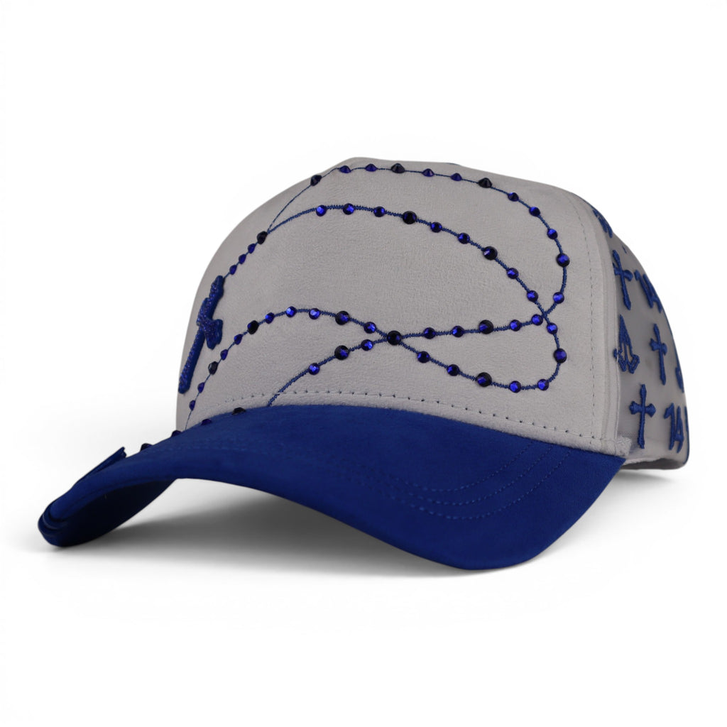 GORRA JC CAPS EXODO 14/14 WHITE BLUE