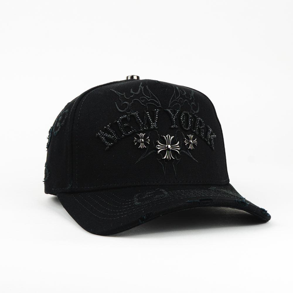 GORRA JL GORILLA NY CRUZ BLACK