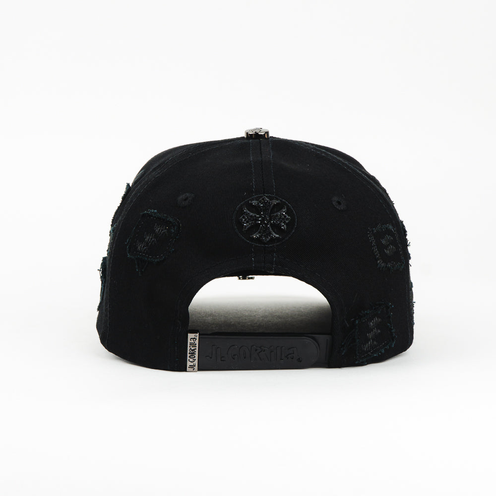GORRA JL GORILLA NY CRUZ BLACK