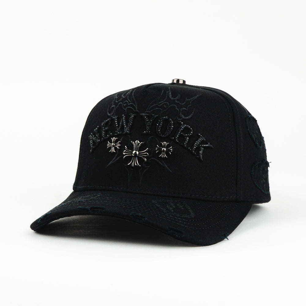GORRA JL GORILLA NY CRUZ BLACK