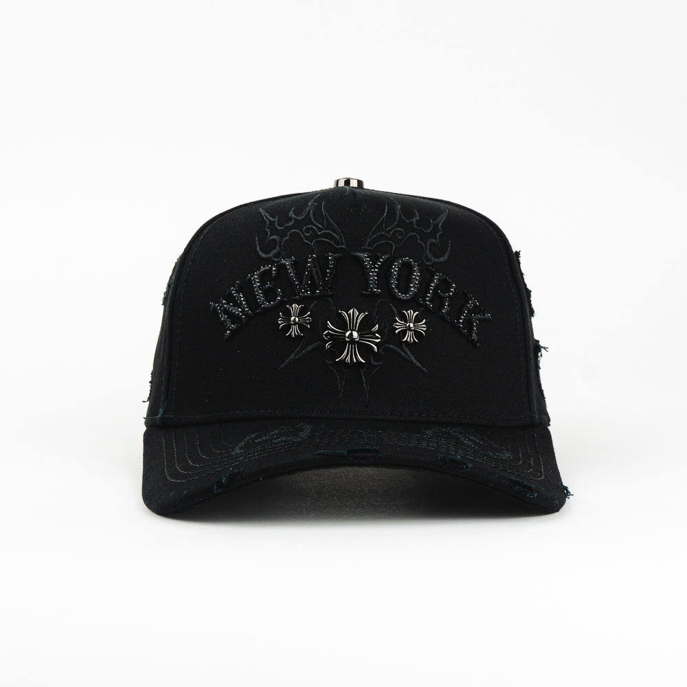 GORRA JL GORILLA NY CRUZ BLACK