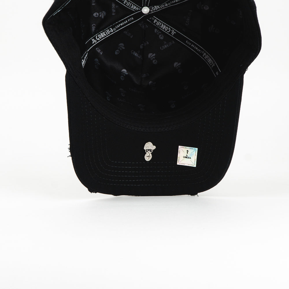 GORRA JL GORILLA NY CRUZ BLACK