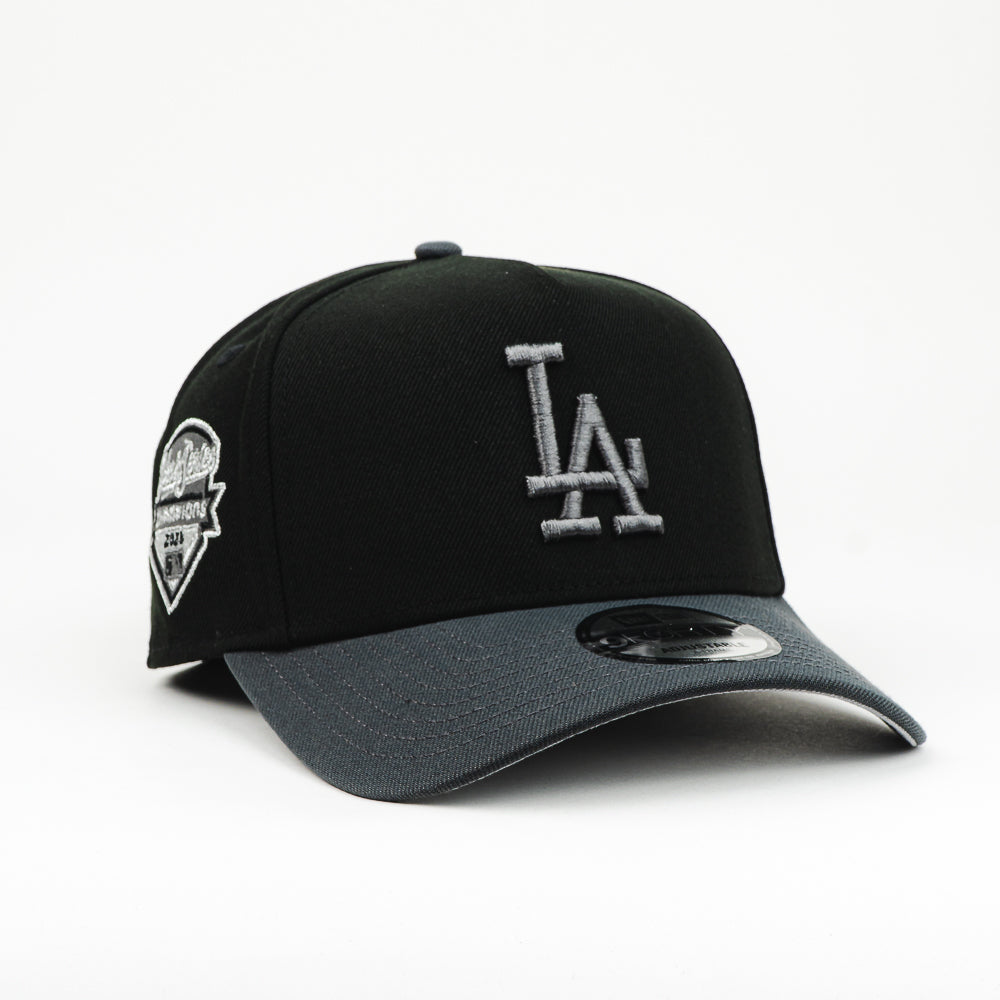 GORRA A FRAME NEW ERA DODGERS WS 2025 BLACK/GREY