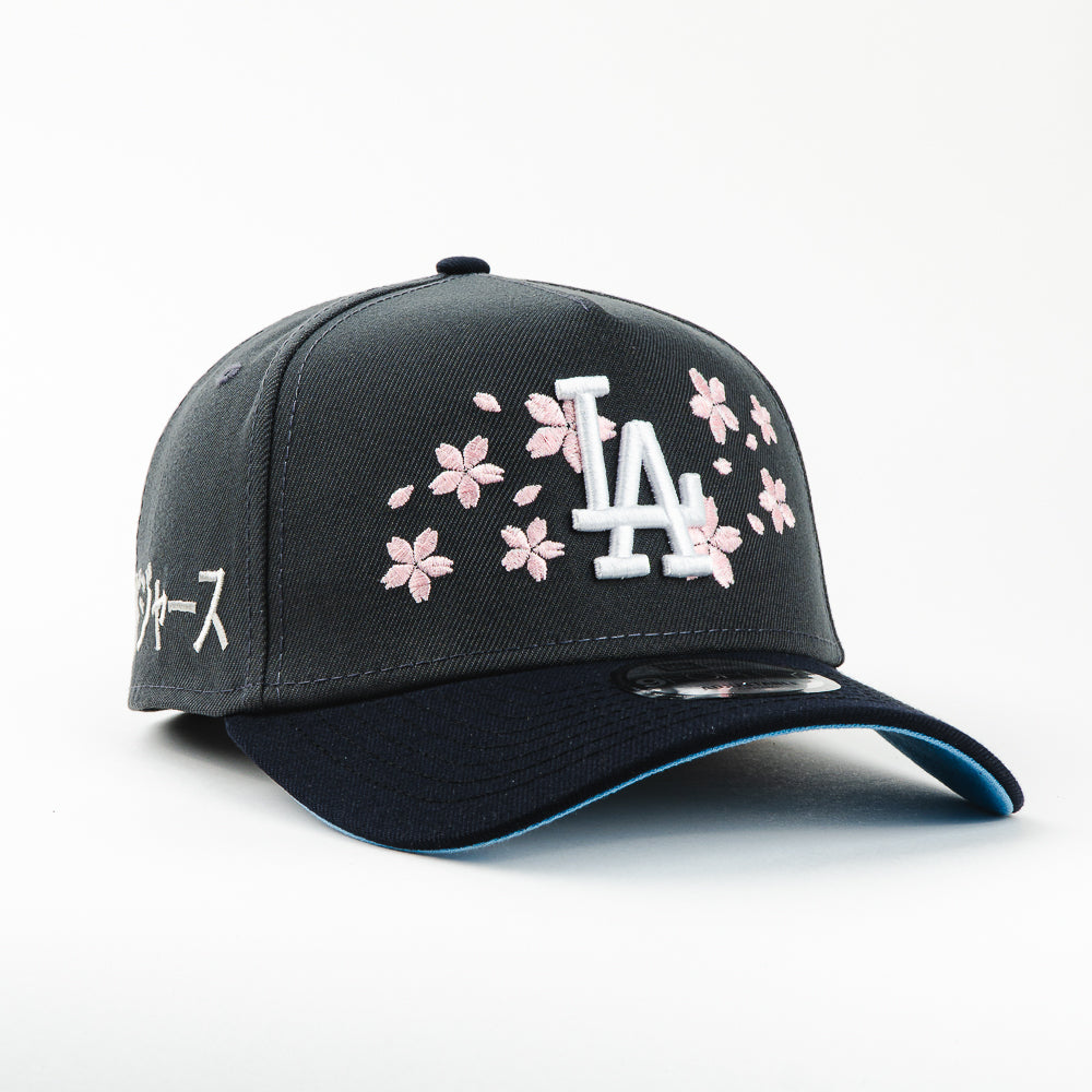 GORRA A FRAME NEW ERA DODGERS SAKURA KANJI GREY/BLACK