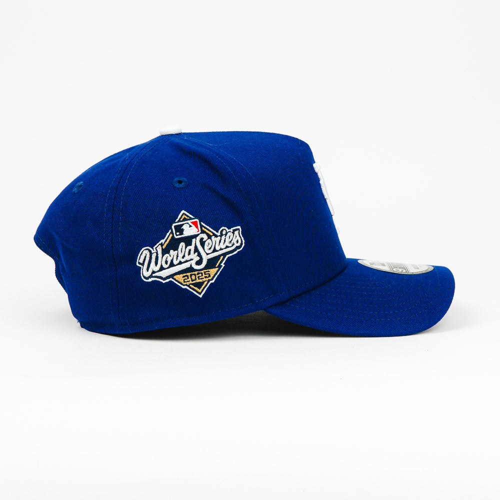 GORRA A FRAME NEW ERA DODGERS WS 2025 UPSIDE NAVY/WHT