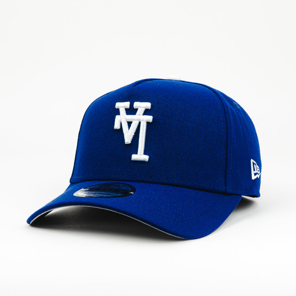 GORRA A FRAME NEW ERA DODGERS WS 2025 UPSIDE NAVY/WHT