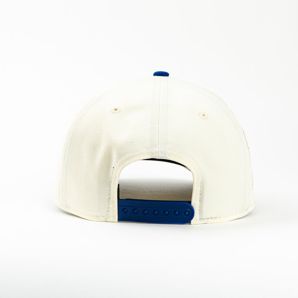 GORRA A FRAME NEW ERA DODGERS WORLD SERIES CHAMPION 2025 BEIGE/BLUE