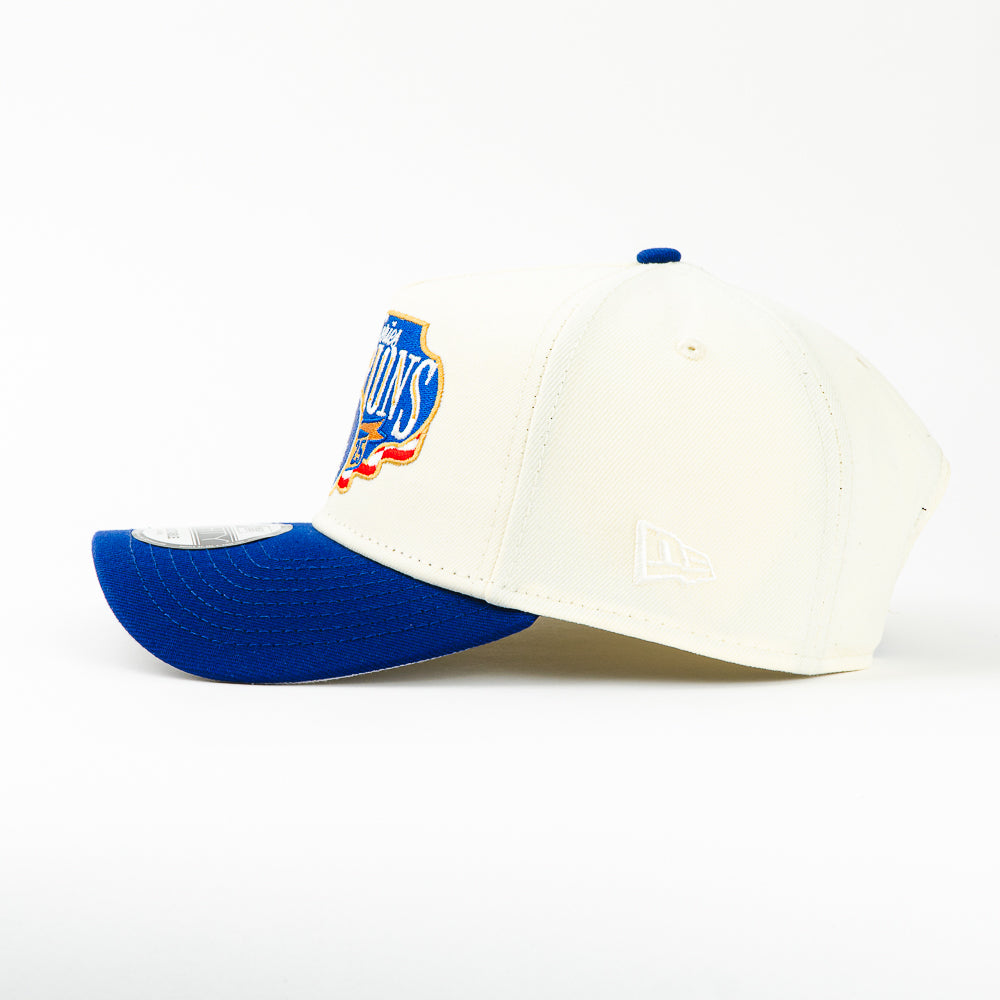 GORRA A FRAME NEW ERA DODGERS WORLD SERIES CHAMPION 2025 BEIGE/BLUE