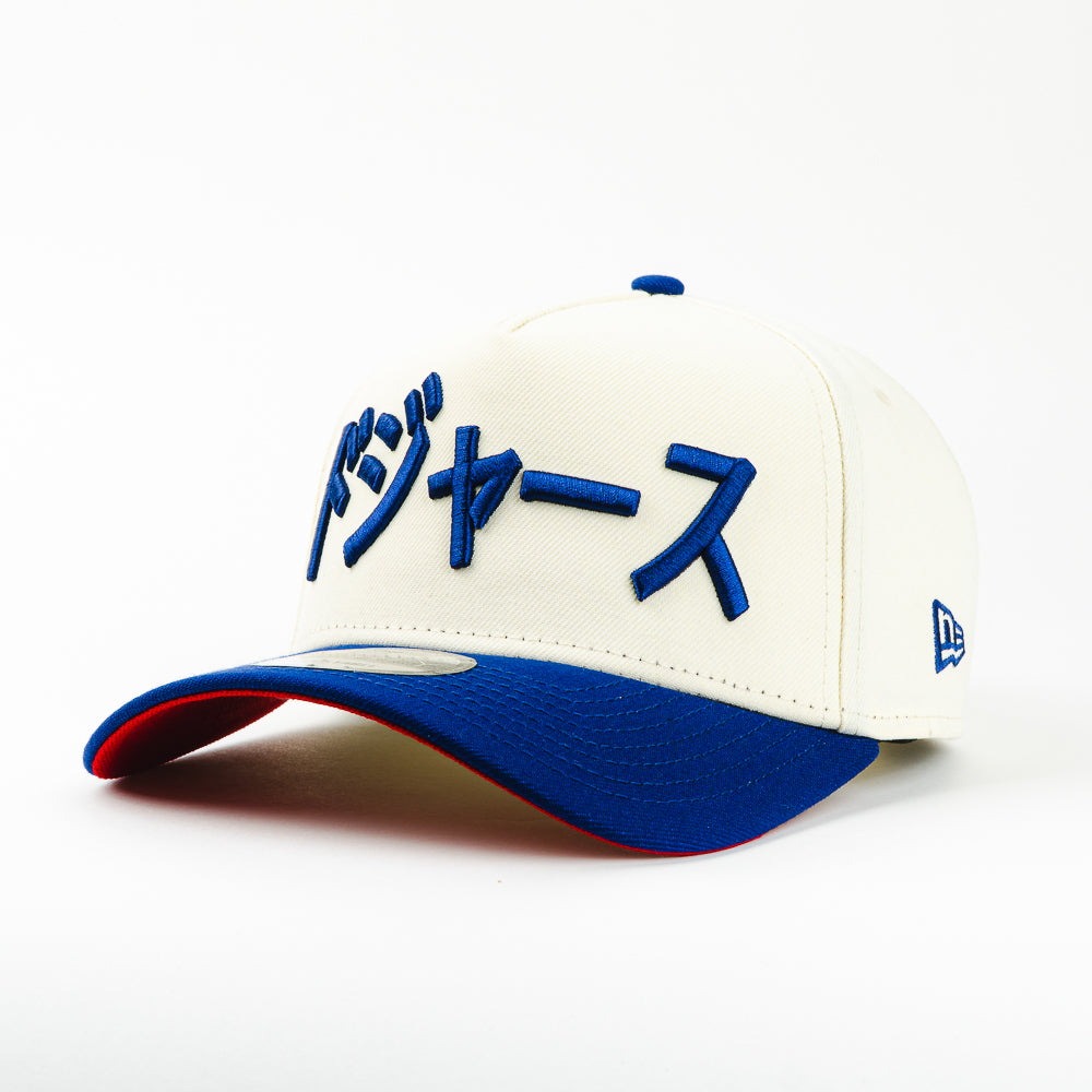 GORRA A FRAME NEW ERA YOSHUINOBI KANJI BEIGE BLUE