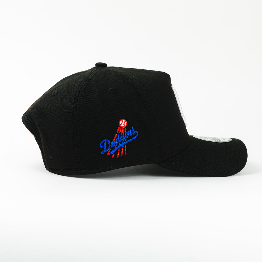 GORRA A FRAME NEW ERA DODGERS LA BLACK/WHITE