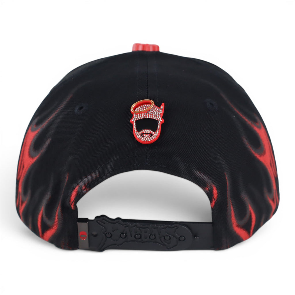 GORRA BARBAS HATS BORN CRAZY BLACK/RED
