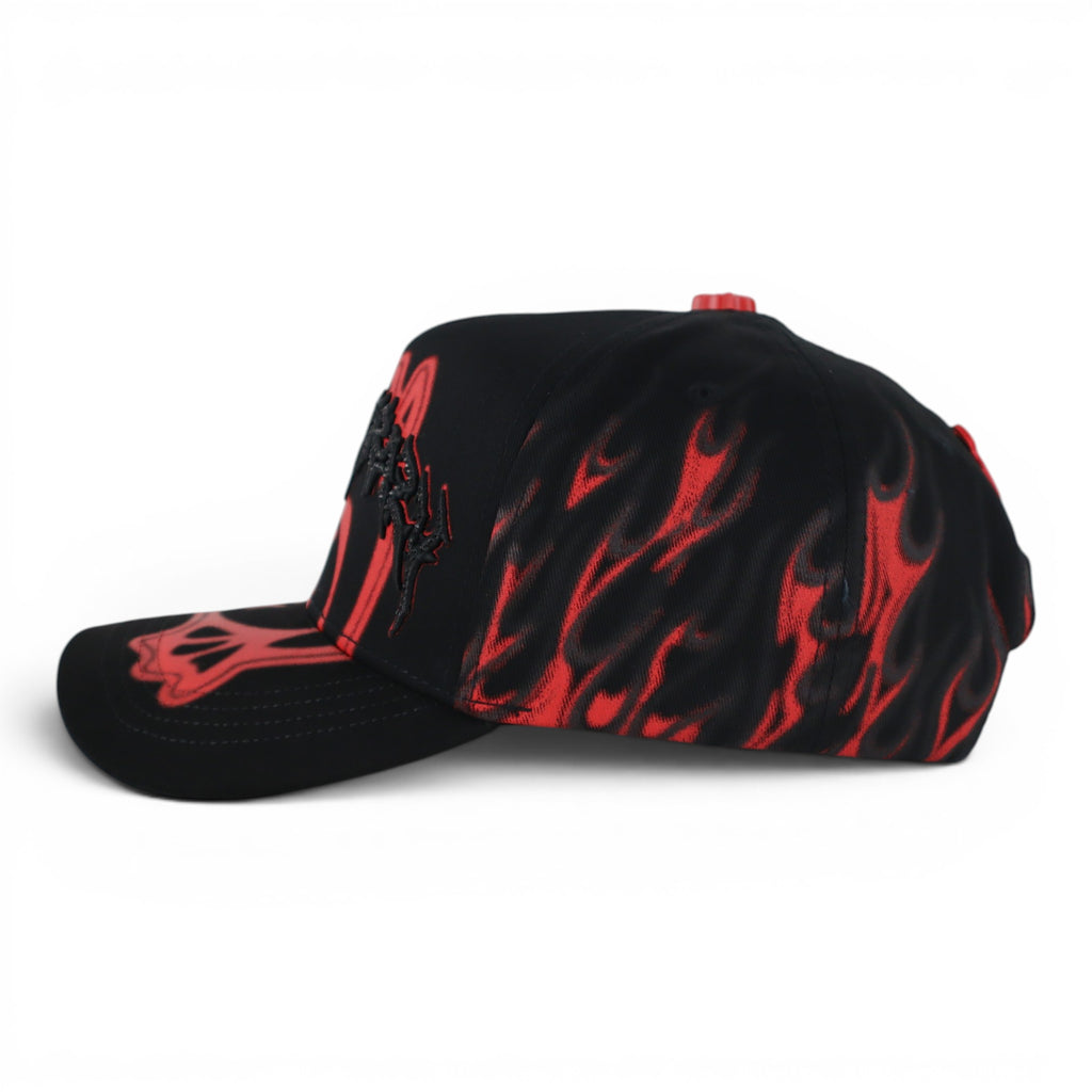 GORRA BARBAS HATS BORN CRAZY BLACK/RED