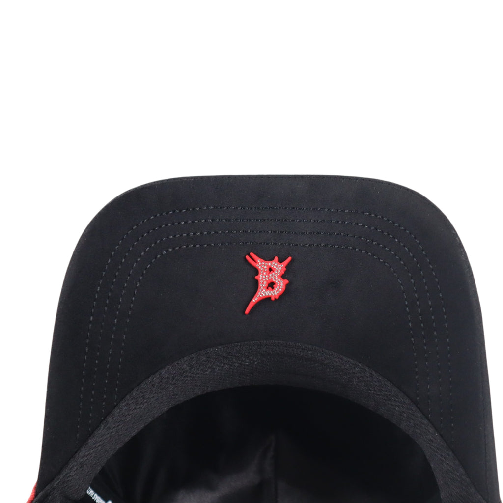 GORRA BARBAS HATS BORN CRAZY BLACK/RED