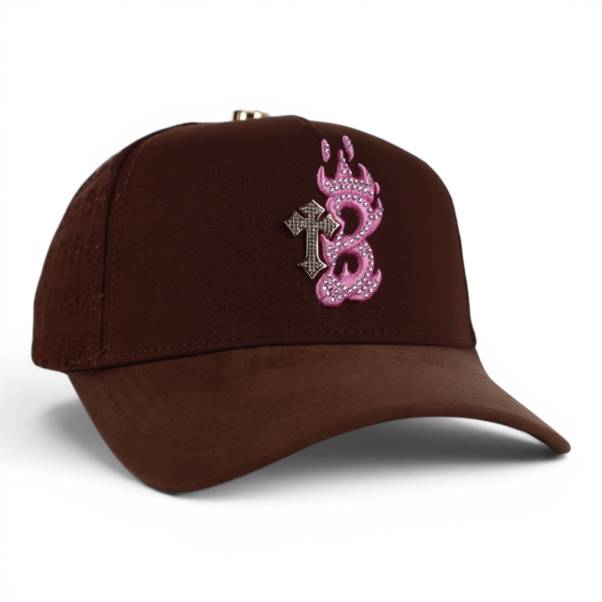 GORRA BARBAS HATS B CROSS PINK/BROWN