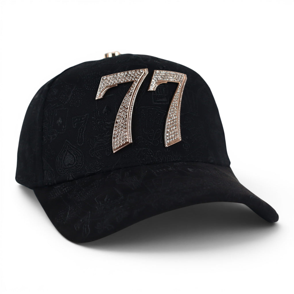 GORRA BARBAS HATS 77 BLACK CHROME GOLD