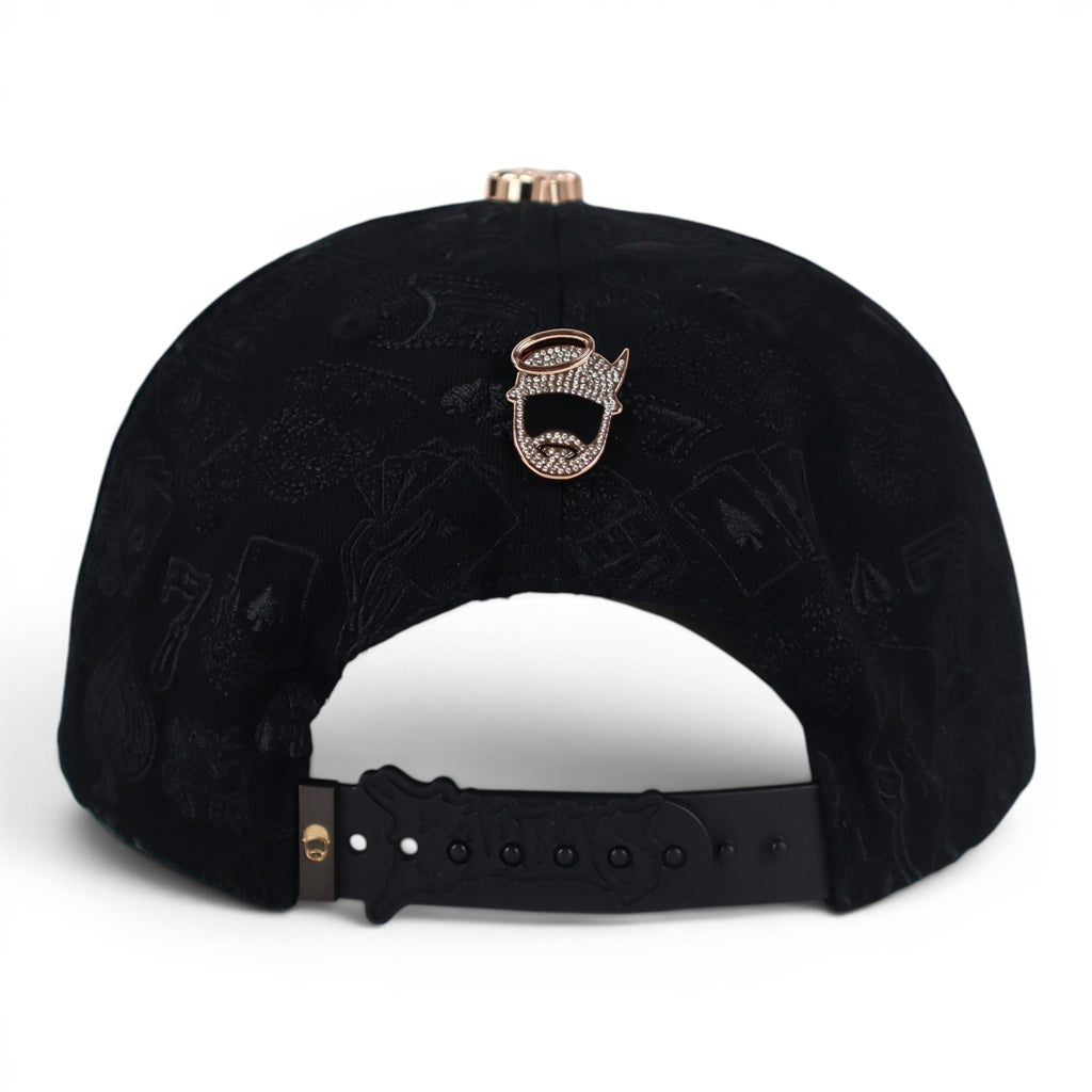 GORRA BARBAS HATS 77 BLACK CHROME GOLD