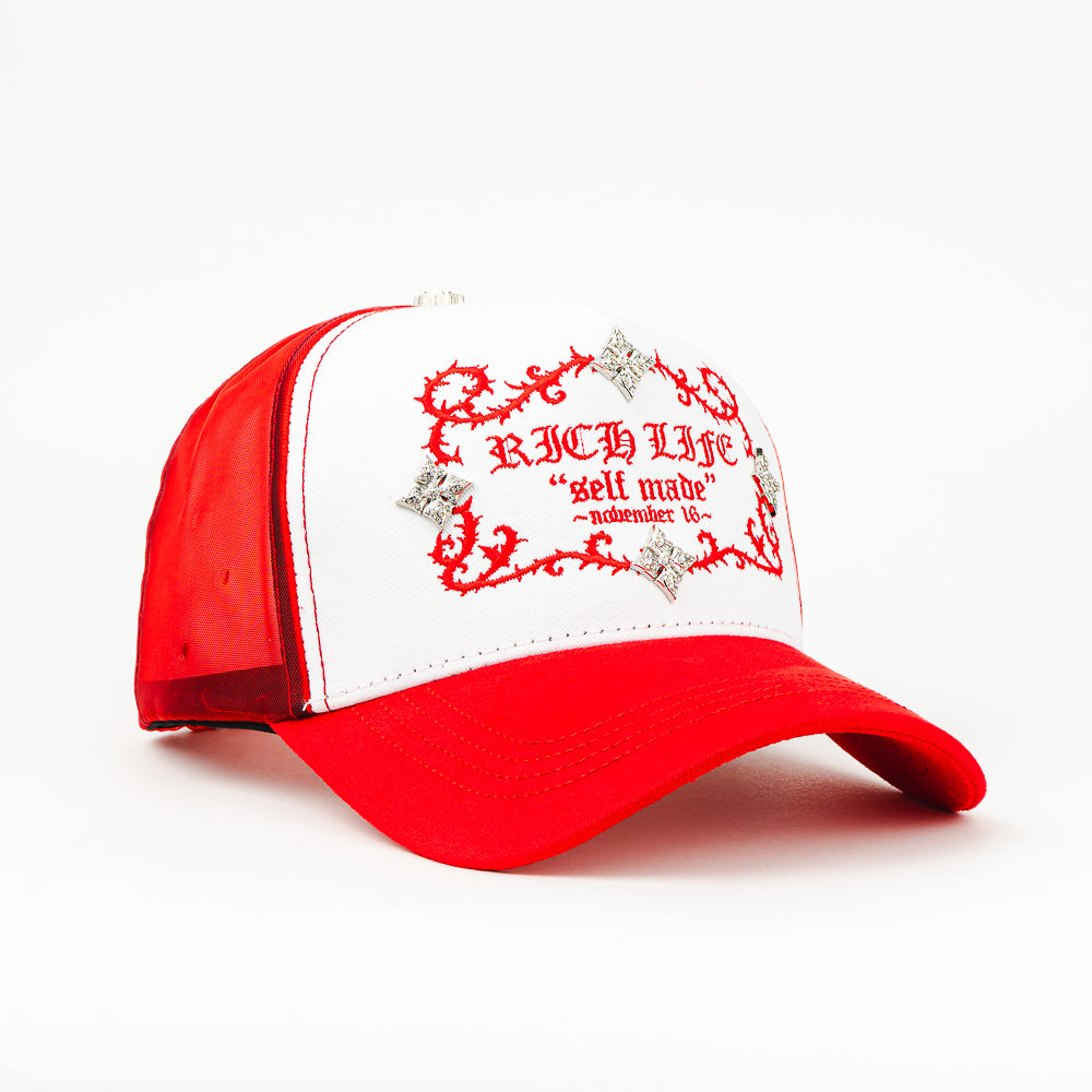 GORRA BARBAS HATS RICH LIFE RED