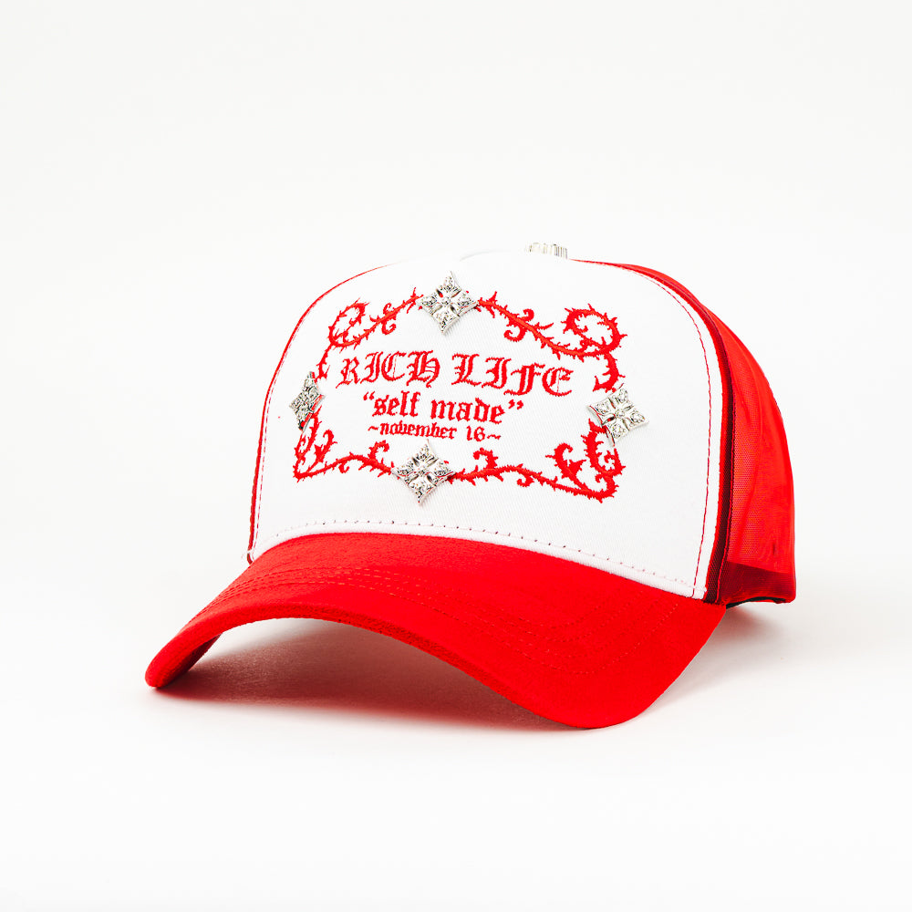 GORRA BARBAS HATS RICH LIFE RED