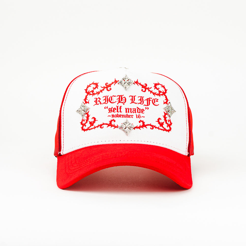 GORRA BARBAS HATS RICH LIFE RED