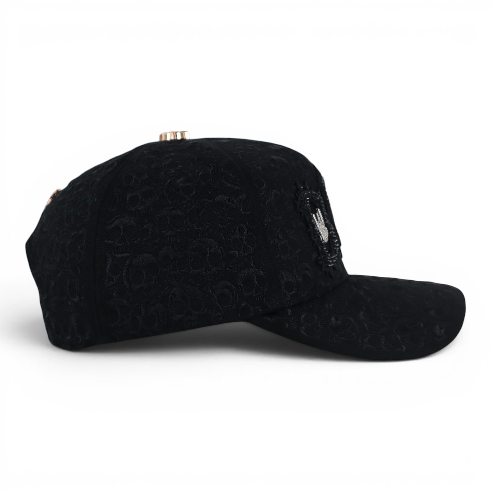 GORRA BARBAS HATS BBB HAND SKULL CRYSTALS BLACK