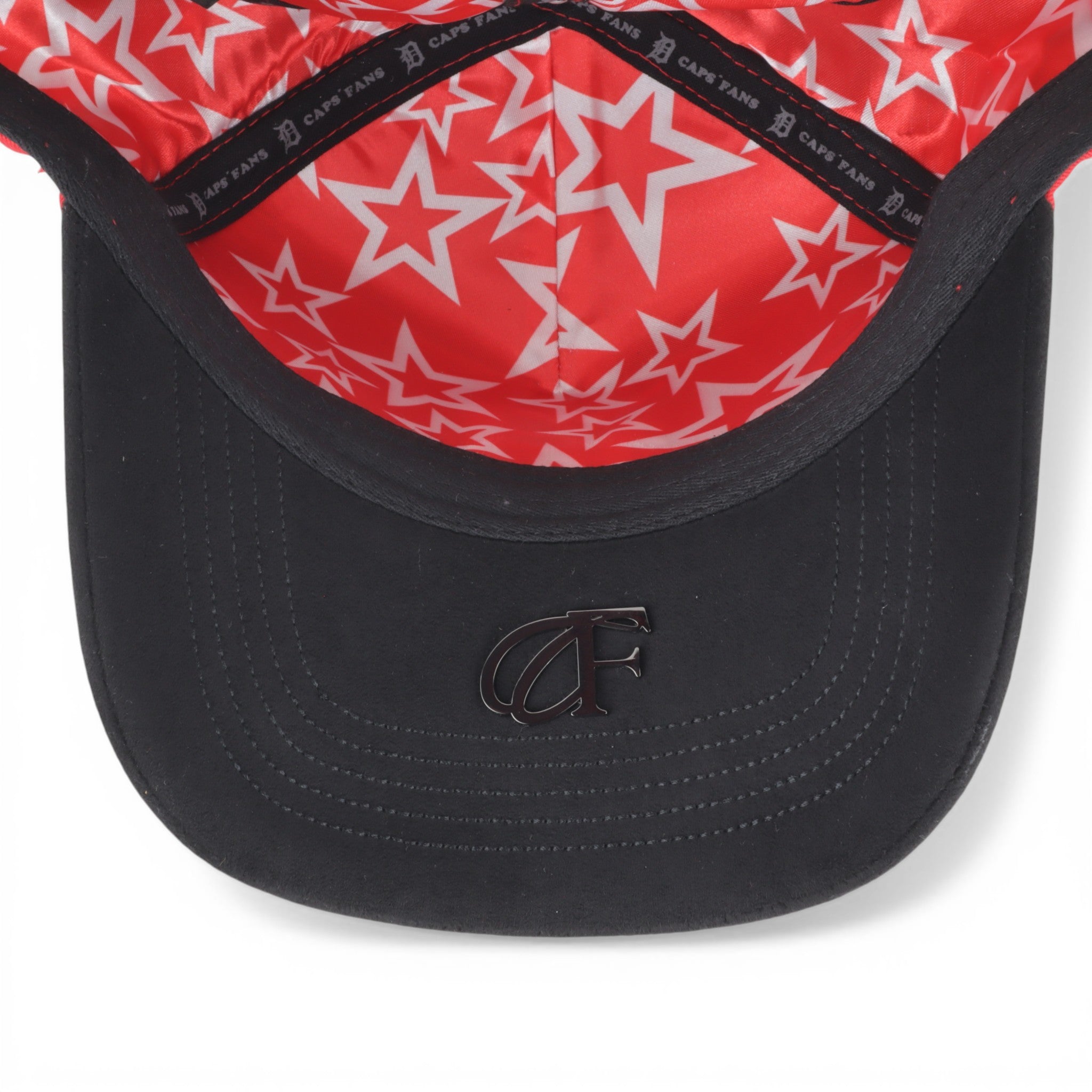 GORRA CAPS FANS DETROIT RED/BLACK VISOR SUEDE