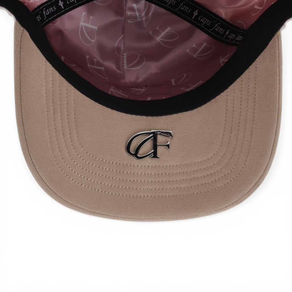 GORRA NY CRYSTALS BEIGE PINK
