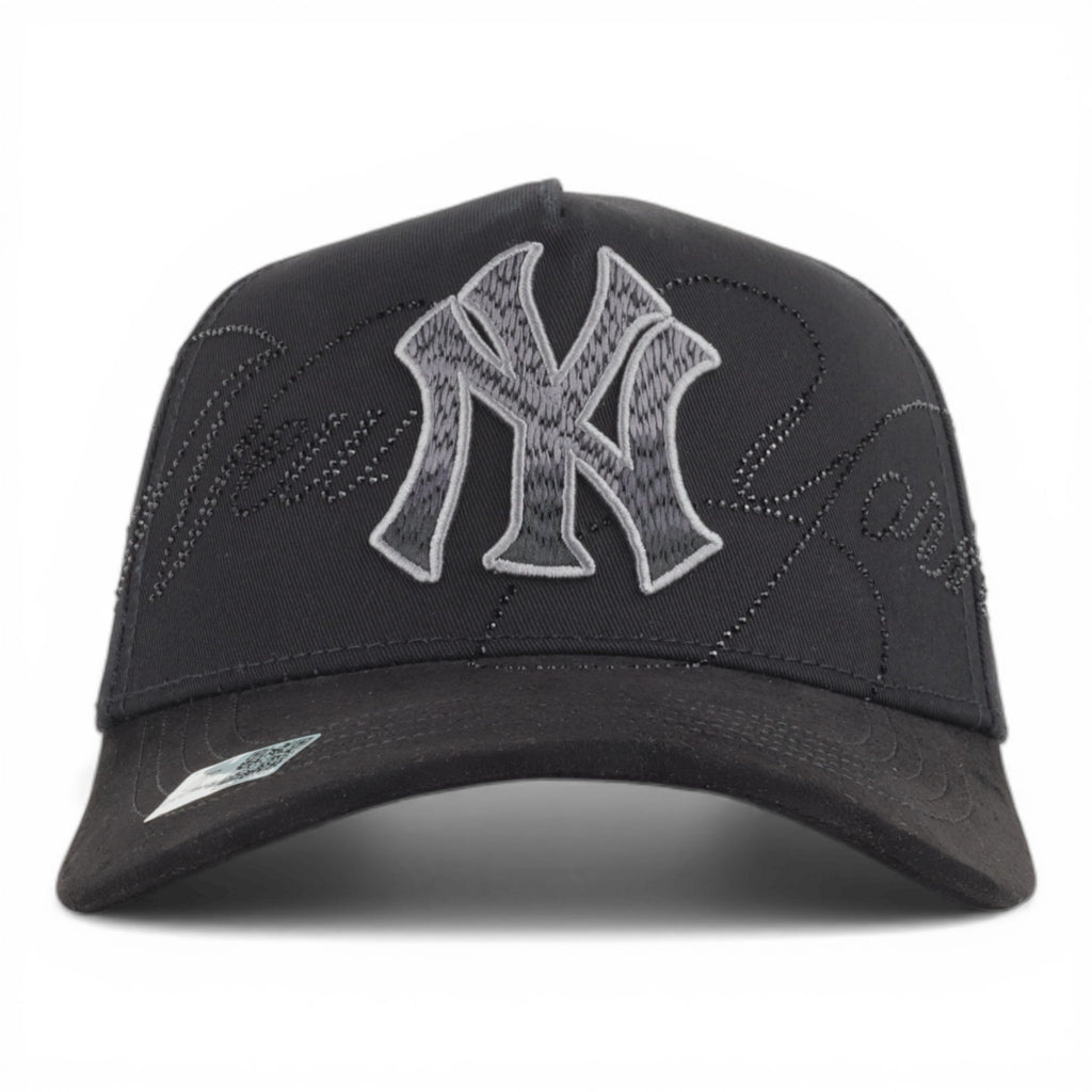 GORRA CAPS FANS NY CRYSTAL TOTAL BLACK