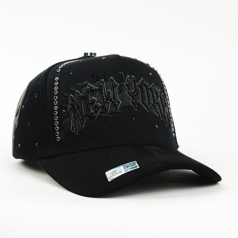 GORRA CAPS FANS NEW YORK LIGHTNING CRYSTALS BLACK