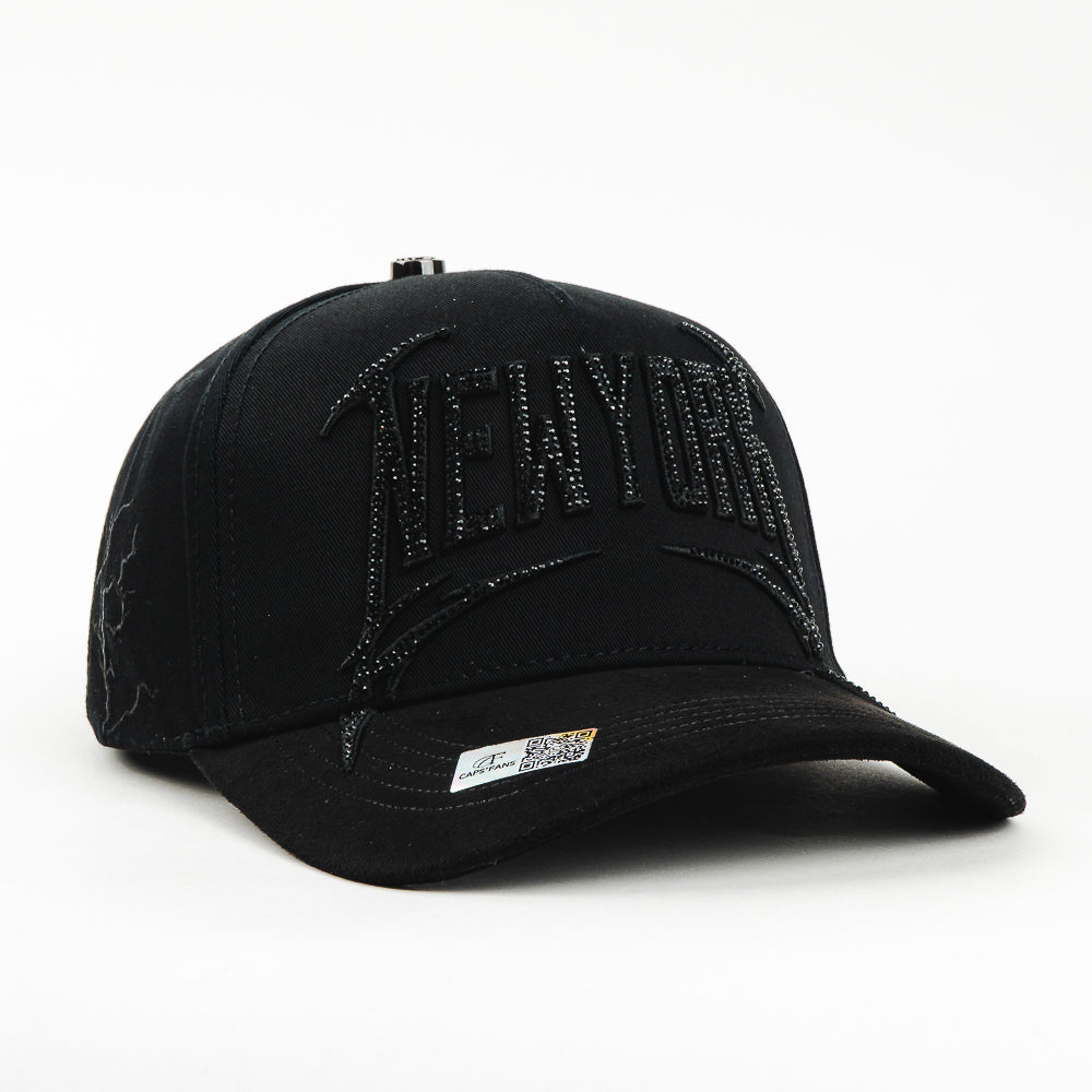 GORRA CAPS FANS NEW YORK ALL BLACK