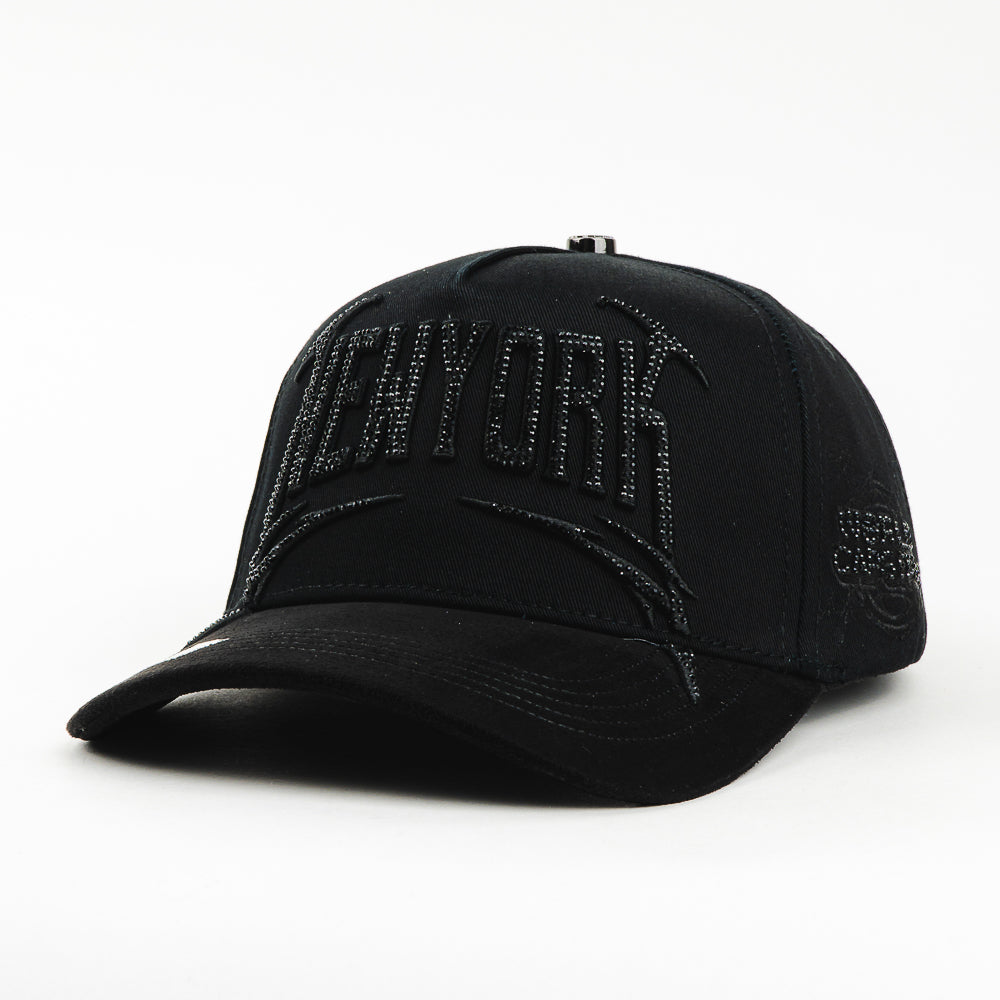 GORRA CAPS FANS NEW YORK ALL BLACK