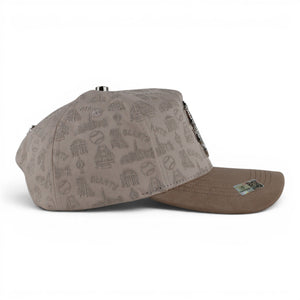 SAN FRANCISCO CRYSTALS VISOR SUEDE BEIGE