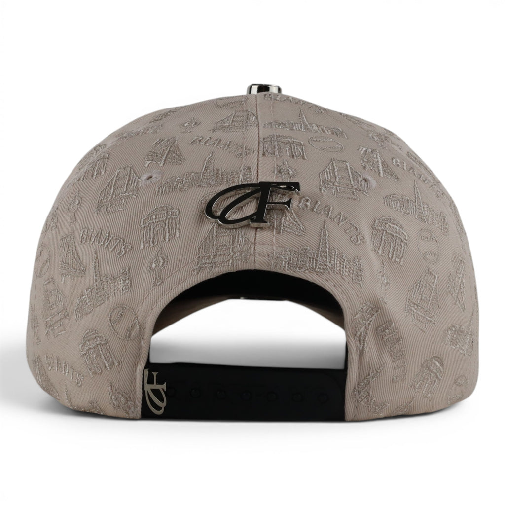 SAN FRANCISCO CRYSTALS VISOR SUEDE BEIGE