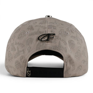 SAN FRANCISCO CRYSTALS VISOR SUEDE BEIGE